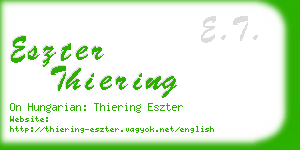 eszter thiering business card